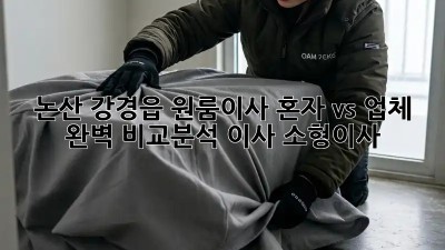 논산 강경읍 원룸이사🚚 혼자 vs 업체? 🤔 완벽 비교분석! #이사 #소형이사